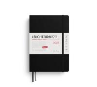 LEUCHTTURM1917 372772 Agenda giornaliera Medium (A5) 2026, Nero, Inglese