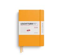 LEUCHTTURM1917 372782 - Agenda giornaliera Dotted Medium (A5) 2026, Rising Sun, inglese