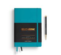 LEUCHTTURM1917 373022 Bullet Journal Edition 2, Medio (A5), copertina rigida, 206 pagine numerate, turchese 25, punteggiato