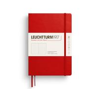 LEUCHTTURM1917 373977 - Taccuino medio A5, libro da scrivere con copertina rigida, 251 pagine numerate, puntinato, colore ciliegia