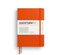 LEUCHTTURM1917 373984 - Taccuino con copertina rigida, formato A5, 251 pagine numerate, Pumpkin a quadretti