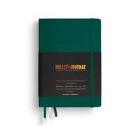 Leuchtturm1917 368952 Bullet Journal Edition 2, Medio (A5), copertina rigida, 206 pagine numerate, verde 23, punteggiato