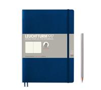 LEUCHTTURM1917 - Composition B5 Dotted Softcover Notebook (Navy) - 123 Numbered Pages