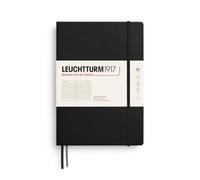 LEUCHTTURM1917 Composition Taccuino B5, Copertina rigida, A righe, Nero | 219 pagine numerate, indice, cucito a filo, senza acidi