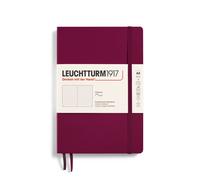 LEUCHTTURM1917 - Notebook Softcover Medium A5-123 Numbered Pages for Writing and Journaling (Dotted Port Red)