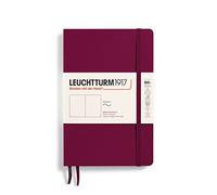 LEUCHTTURM1917 Paperback (B6+) 359681 - Taccuino con copertina morbida, 123 pagine numerate, colore: Rosso