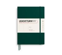 LEUCHTTURM1917 Taccuino B5 Copertina morbida Liscio Forest Green | 123 pagine numerate, cucito a filo, 2 segnapagina, tasca a soffietto, senza acidi, carta da 80 g/m²
