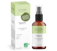 Leucosia Olio di Neem Puro 100ml, 100% Biologico e Naturale per Viso, Corpo e Capelli, Neem Oil, Antiossidante Naturale, Ricco di Acidi Grassi Essenziali e Vitamina E