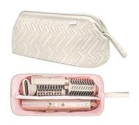 Leudes Borsa da viaggio per strumenti per capelli di squalo flexstyle portatile custodia per il trasporto di capelli di squalo antipolvere piatto ferro arricciacapelli organizzatore da viaggio, Beige
