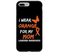 Leukemia Cancer Ribbon I Wear Orange for my Mom Custodia per iPhone 7 Plus/8 Plus