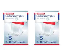 Leukomed T plus skin sensitive, 8cm x 10cm, 5 pezzi (Confezione da 2)