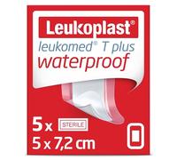 Leukoplast Leukomed T Plus - Medicazioni impermeabili morbide e confortevoli, 5 cm x 7,2 cm, 5 pezzi