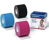 leukotape k 5x500cm media rosa