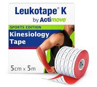 BSN MEDICAL Leukotape K Rosso, 1 cerotto elastico da 5cmx5m