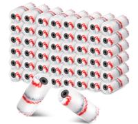 Leumoi 100 coperture per rullo da pittura, 1,27 x 10,2 cm, in microfibra, copertura per pennelli, piccoli rulli, mini accessori per la pittura della casa, per pittura a parete, fai da te, strumento