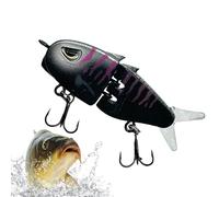Leurres de nage Pour la pêche du bar, Leurre de nage à lente avec hameçon, Swimbaits articulés Multi-Segments réalistes Pour la truite, le brochet, le crapet, e eau douce et salée