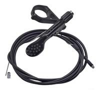 Leva a distanza in lega di alluminio per mountain bike e bici da strada, con doppio supporto e controllo ergonomico del pollice, colore nero