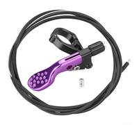 Leva a distanza leggera MTB Dropper Alluminio Nero | Lega di alluminio 6061, resistente alla ruggine, design con montaggio a cerniera, adatto a barre da 22,2 mm, finitura nera