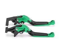 Leva a Leva della Frizione, Frizione e del Freno Imposta le Leve Moto Regolabili in Lega di Alluminio CNC 2 Pcs Leve della Freno Moto per 250/300/350 2018-2021 (GREEN)