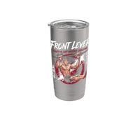 Leva anteriore Calisthenics anime palestra allenamento design Bicchiere termico in acciaio inox doppia parete