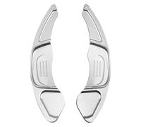 Leva Cambio al Volante in per VW per Sagitar per Gli per Lamando per GTS 2016 2017 2 Pezzi Palette Estensione Il Cambio Volante Ll'auto(Silver)