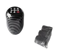 Leva cambio dell'auto Pomello Del Cambio Universale Da A 5/6 Velocità In Alluminio Per Auto, Carbonio Nero, Manuale, Leva Automatica