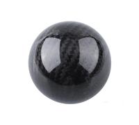 Leva cambio dell'auto Pomello Del Cambio Universale In Fibra Di Carbonio Per Auto, A Forma Sfera Rotonda, Con Leva, Testa AT MT, Nero