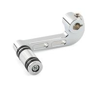 leva cambio Leva del cambio con punta e tallone in alluminio per moto con pedane del cambio adatte per Harley Sportster 883 1200 XL con comandi centrali Leve del cambio moto ingranaggio(Silver)