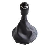 leva cambio pomello Compatibile con Transporter T5 T5.1 T6 Gp 2003-2011 Auto 5 6 Velocità Pomello del cambio Cuffia in PU Copertura del soffietto(6 Speed-Black)