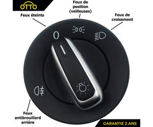Leva Comandi Di Fari Antinebbia Pinze VW Scirocco 3 Transporter T5 T6 3C8941431B