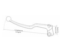 Leva Con Supporto DOMINO Piaggio Sinistro 2953.04 per Moto Ricambi