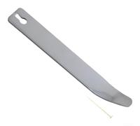 Leva curva per cruscotto, colore: argento | Acciaio inossidabile 304, resistente alla ruggine, spessore 3 mm, testa curva, foro estrattore chiodi, finitura argento