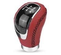 Leva Del Cambio 5/6 Velocità Pomello Cambio Universale Pelle PU Per Auto Pomello Cambio Manuale Coperchio Cappuccio Sostituibile Pomello Leva(arancia)