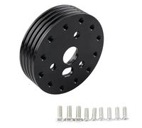 Leva del Cambio al Volante Adattatore per Mozzo Volante 0.5" 1" 70 Mm 6 Fori(1inch Black)
