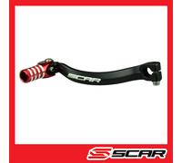 LEVA DEL CAMBIO ALLUMINIO FORGIATO HONDA CR125 CR 125 NERO ROSSO SCAR