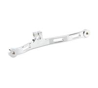 Leva del cambio con punta e tallone in alluminio per comandi centrali per moto, adatta per Harley Dyna Fat Street Bob Low Rider Super Wide Glide Pedale del cambio(Chrome)