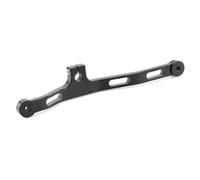 Leva del cambio con punta e tallone in alluminio per comandi centrali per moto, adatta per Harley Dyna Fat Street Bob Low Rider Super Wide Glide Pedale del cambio(Black)