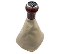 leva del cambio Cuffia leva cambio pomello cambio per Volkswagen per VW per Passat B5 B5.5 1998-2004 nero beige ricambi auto(5 Speed Beige B)