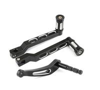 Leva del cambio estesa, leva del cambio, pedane del cambio adatte per Harley Softail Slim FLSL Fat Boy FLFB Breakout FXBR 18-23 Pedale del cambio(Black white A)