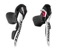 Sunrace Strs1 R10/l2 Brake Lever Set With Shifter Argento 2 x 10s Black