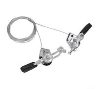 Leva del cambio per bicicletta, 3 x 63 x 7, per deragliatore 3 x 6 e 3 x 7 velocità, 1 paio di leve in lega di alluminio con cavi interni in acciaio inox, adatte per manubri da 22 mm e 2 mm