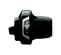 SHIMANO Slrv4006r, SL-RV400 Revo Shifter, Mano Destra, 6 velocità, con Display a Ingranaggi ottici Unisex, Nero, 6 Marce