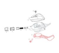 SRAM X01 Eagle Shifter Thumb Lever Kit taglia unica