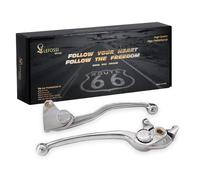 Leva del freno della frizione del motociclo robusta e durevole Compatibile con Kawasaki Ninja 650 ER-6N ER6N ER6F ER-6F KLE 650 Versys 650 09 10 11 12 13 14 15 16 17 18 ER 650 EX 650 R Polished Silver