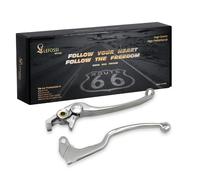 Leva del freno della frizione del motociclo robusta e durevole Compatibile con Suzuki GSR 750 2011-2012 GSR 650 2006-2011 DL650 V-Strom 2004-2006 SFV650 GLADIUS 2009-2012 Polished Silver