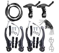 Leva del freno per bicicletta, freno per bicicletta, set completo di freni a V, set universale con attrezzi, freni per bicicletta, adatto per bici da corsa, mountain bike, City Bike