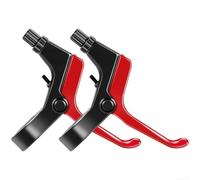 Leva del freno per bicicletta in alluminio, anteriore e posteriore, regolabile (rosso)