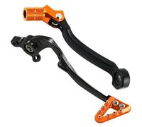 Leva del pedale del freno regolabile e leva del cambio forgiato compatibile con Exc Excf SX SXF XCW XC XCF 6D 300 125 250 350 500 Modelli 2017-2023(Orange set)