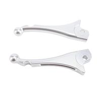 Leva della frizione freno 8 mm moto leva freno leva frizione universale manico del freno frizione leve posare per GTS 300 2023 (Argento)