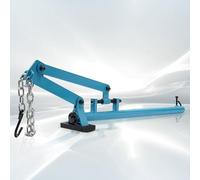 Leva dell'asse universale con catena, strumento a leva per bracci di sospensione, altezza di serraggio 65-265 mm, catena regolabile 0-58 cm, 500 kg